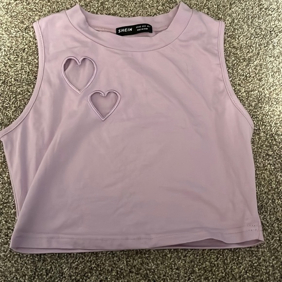 Tops - Lavender Heart Tank Top